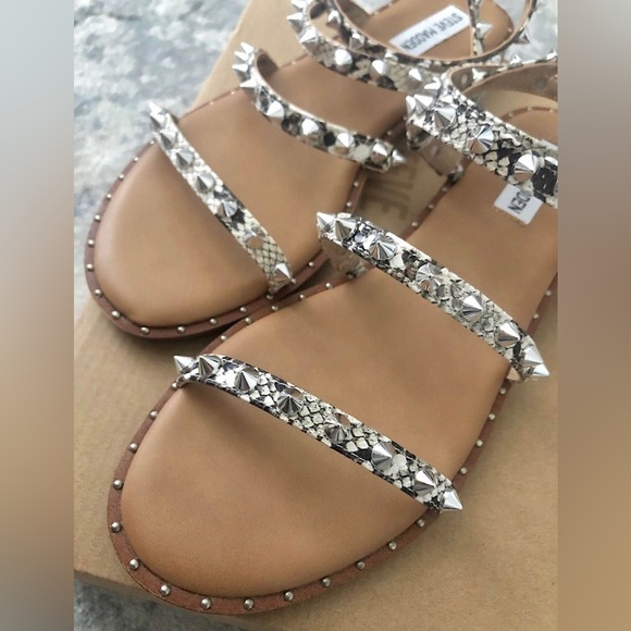 Steve Madden Snake Gladiator Sandal 9.5 - Picture 4 of 5